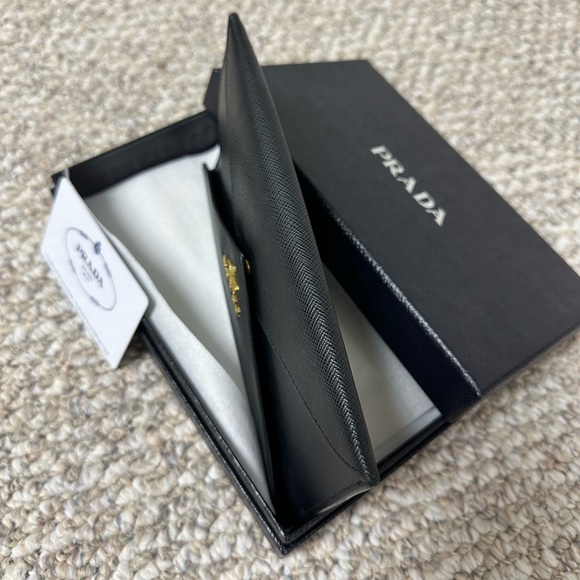 PRADA Saffiano Leather Long Envelope Wallet - Picture 10 of 11